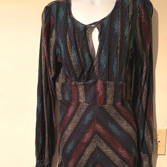 Free People Retro Flair Dress Size 12 - Picture 1 of 8